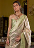 Pista Green Dual Tone Kanjivaram Silk Saree