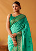 Mint Green Woven Banarasi Cotton Silk Saree