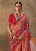 Scarlet Red Printed Patola Silk Saree
