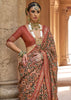 Autumn Brown Printed Patola Saree