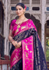 Midnight Blue Woven Banarasi Silk Saree