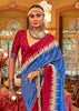 Victoria Blue Printed Patola Silk Saree