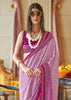 Dahlia Purple Printed Soft Silk Saree