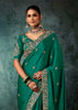 Simply Green Embroidered Soft Silk Saree