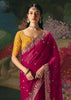 Beet Red Embroidered Designer Saree