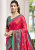 Aurora Red Woven Patola Silk Saree