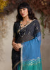 Blue Woven Cotton Silk Saree