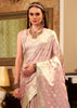 Delight Pink Woven Banarasi Sain Silk Saree