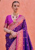 Royal Purple Woven Paithani Silk Saree
