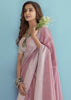 Dusky Pink Woven Linen Silk Saree