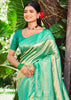 Mint Green Woven Kanjivaram Silk Saree