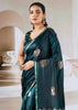 Bottle Green Banarasi Satin Silk Saree