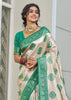 Mint Green Woven Banarasi Silk Saree