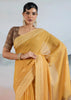 Vanilla Yellow Woven Cotton Saree