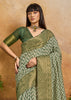 Heena Green Printed Patola Silk Saree