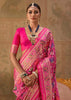 Hot Pink Printed Patola Silk Saree