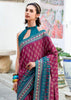 Wine Purple Woven Soft Silk Saree
