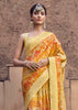 Delight Yellow Digital Printed Silk Saree