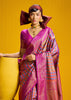 Purple Banarasi Silk Saree