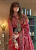 Persian Red Printed Soft Silk Saree