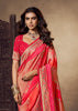 Princess Pink Woven Soft Silk Saree