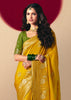 Spectra Yellow Woven Banarasi Silk Saree