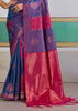 Lilac Purple Banarasi Silk Saree