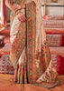 Mehndi Green Printed Kashmiri Jamewar Saree