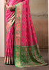 Princess Pink Woven Patola Silk Saree
