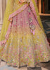 Yellow & Pink Heavy Embroidered Designer Lehenga