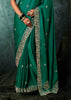 Simply Green Embroidered Soft Silk Saree