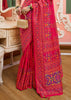 Ruby Pink Woven Kashmiri Jamewar Saree