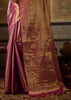 Dahlia Purple Woven Kanjivaram Silk Saree