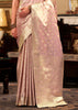 Delight Pink Woven Banarasi Sain Silk Saree