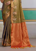Herbal Green Woven Tussar Silk Saree