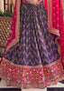Purple And Pink Embroidered Designer Lehenga Set