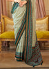 Leaf Green Printed Soft Silk Saree