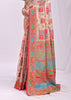 Off White Woven Linen Cotton Saree
