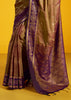 Coffee Brown Woven Banarasi Silk Saree