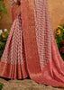 Earth Red Printed Patola Silk Saree