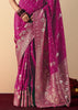 Orchid Purple Woven Banarasi Silk Saree