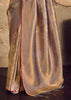Metallic Mauve Woven Kanjivaram Silk Saree