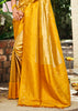 Vibrant Yellow Woven Kanjivaram Silk Saree