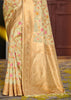 Pale Green Woven Banarasi Silk Saree With Brocade Blouse