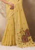 Mellow Yellow Woven Cotton Silk Saree