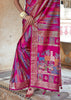 Persian Pink Printed Soft Silk Saree