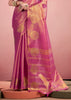 Magenta Pink Woven Tissue Silk Saree