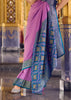 Mulberry Purple Woven Banarasi Silk Saree
