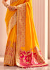 Festive Yellow Woven Banarasi Silk Saree