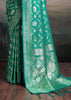 Antique Green Woven Banarasi Silk Saree